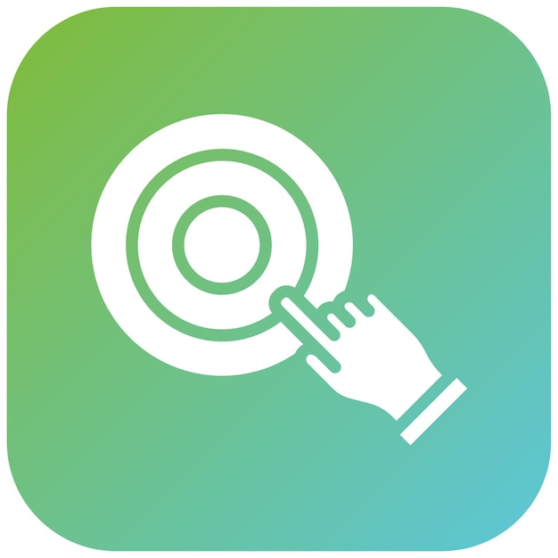 Vector Design Cursor Target Icon Style