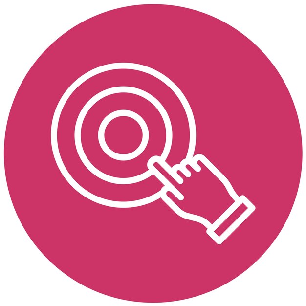Vector Design Cursor Target Icon Style