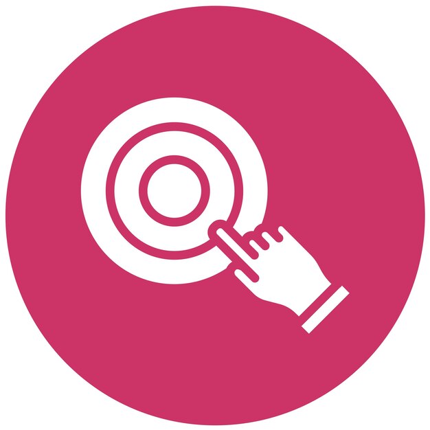 Vector Design Cursor Target Icon Style