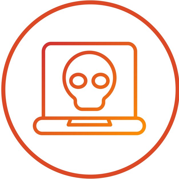 Vector Design Cyber Crime Icon Style