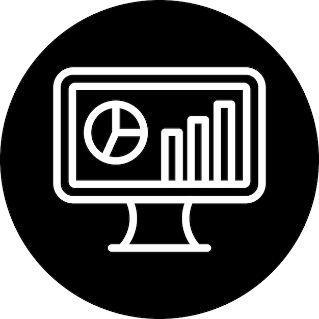 vector design data analytics icon style