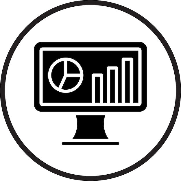 vector design data analytics icon style