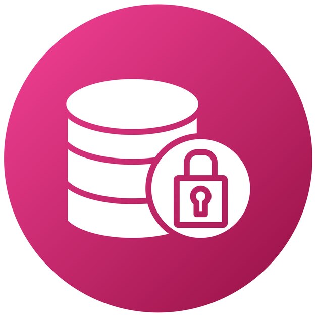 Vector Design Data Lockdown Icon Style