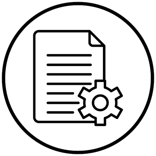 Vector Design Data Management Icon Style