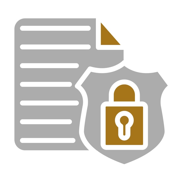 vector design data security icon style