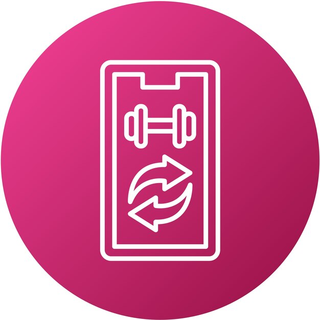 Vector Design Data Synchronization Icon Style