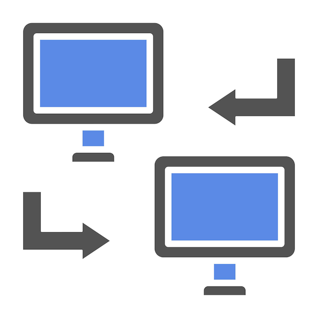 Vector Design Data Transfer Icon Style