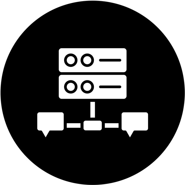 vector design database chat icon style