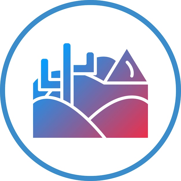 vector design desert icon style