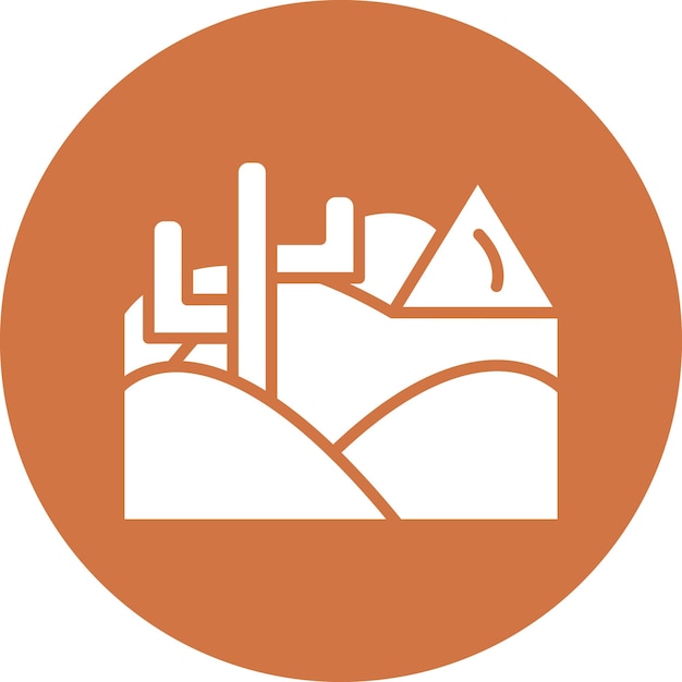 vector design desert icon style