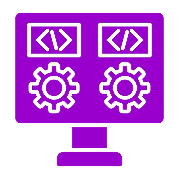 Vector Design Dev Environment Icon Style