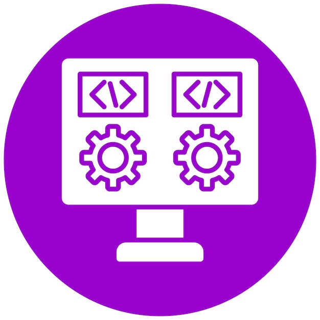 Vector Design Dev Environment Icon Style