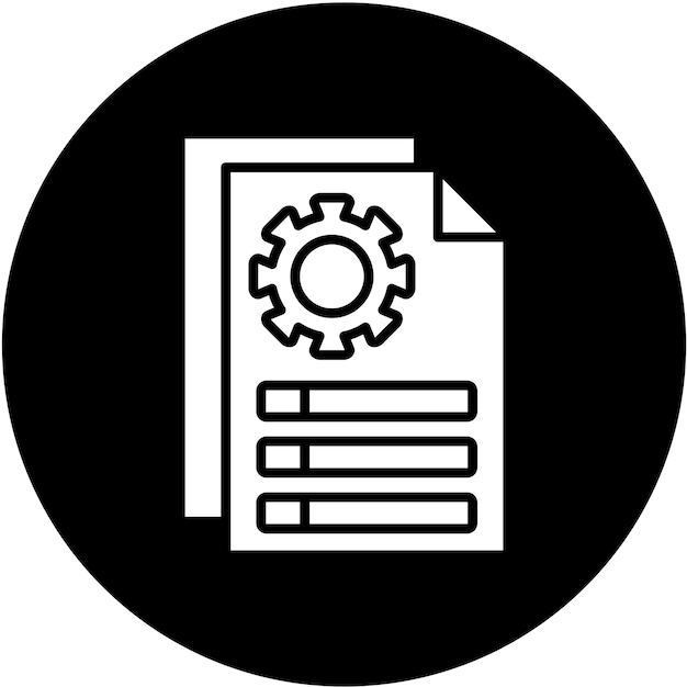 Vector Design Documentation Icon Style
