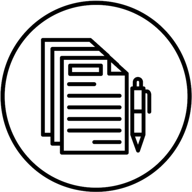 Vector Design Documents Icon Style