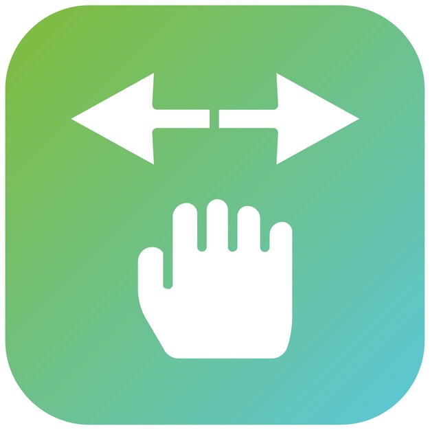 Vector Design Dragging Cursor Icon Style