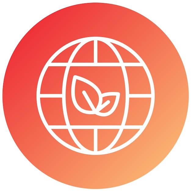 Vector Design Eco Globe Icon Style