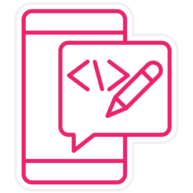 Vector Design Edit Code Icon Style