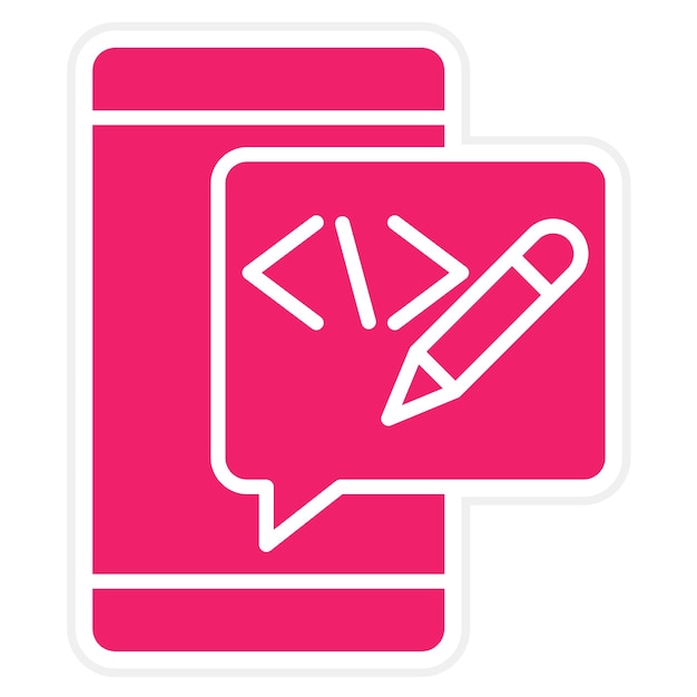 Vector Design Edit Code Icon Style