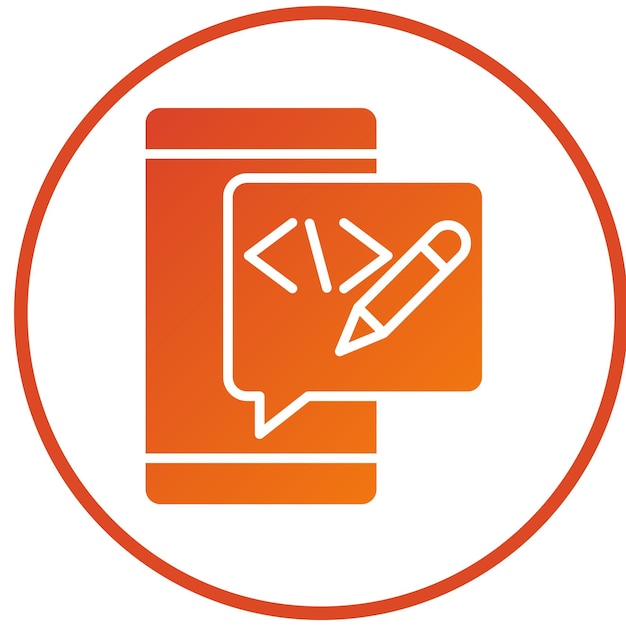Vector Design Edit Code Icon Style