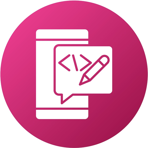Vector Design Edit Code Icon Style