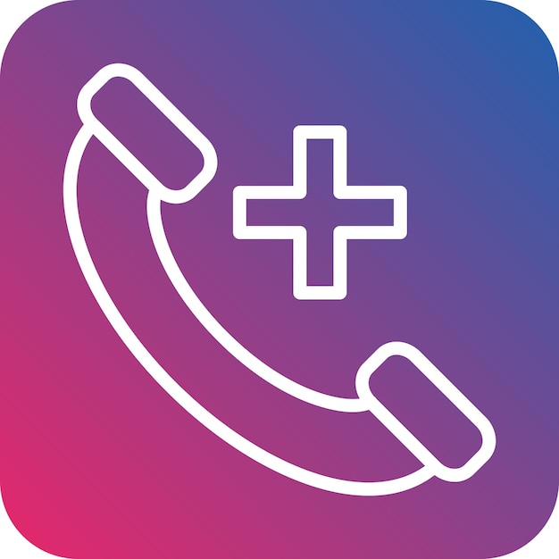 Vector Design Emergency Call Icon Style