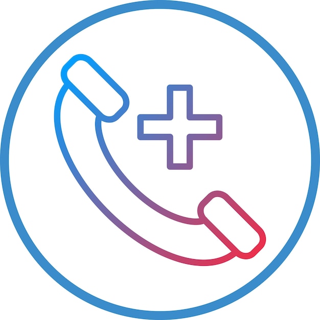 Vector Design Emergency Call Icon Style