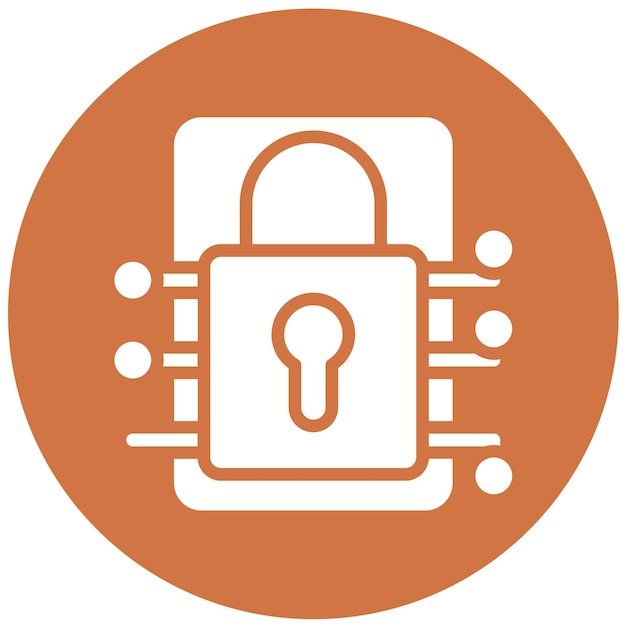vector design encrypted data icon style