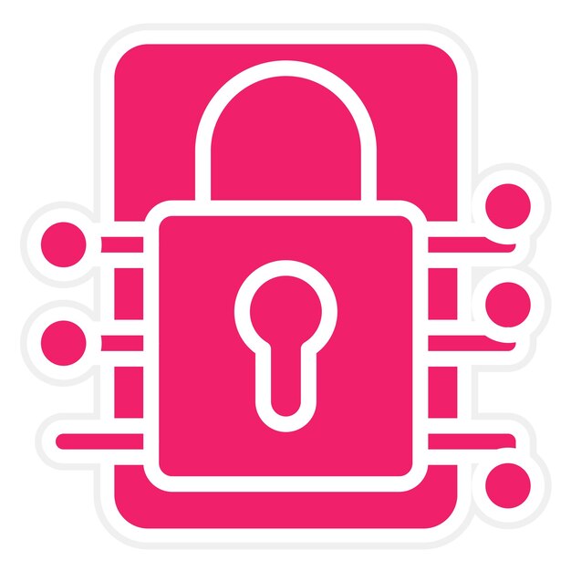 vector design encrypted data icon style