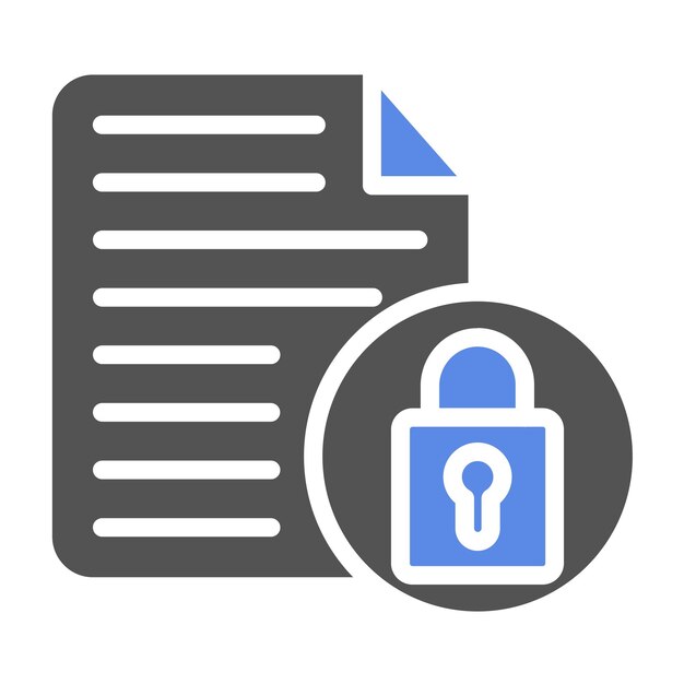 vector design encrypted file icon style