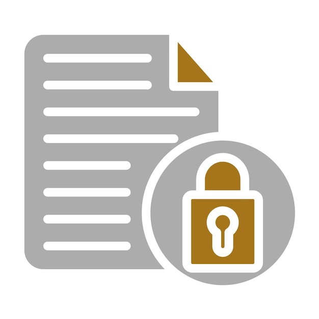 vector design encrypted file icon style