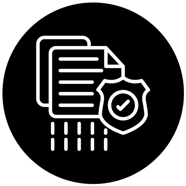 Vector Design Encrypted File Storage Icon Style