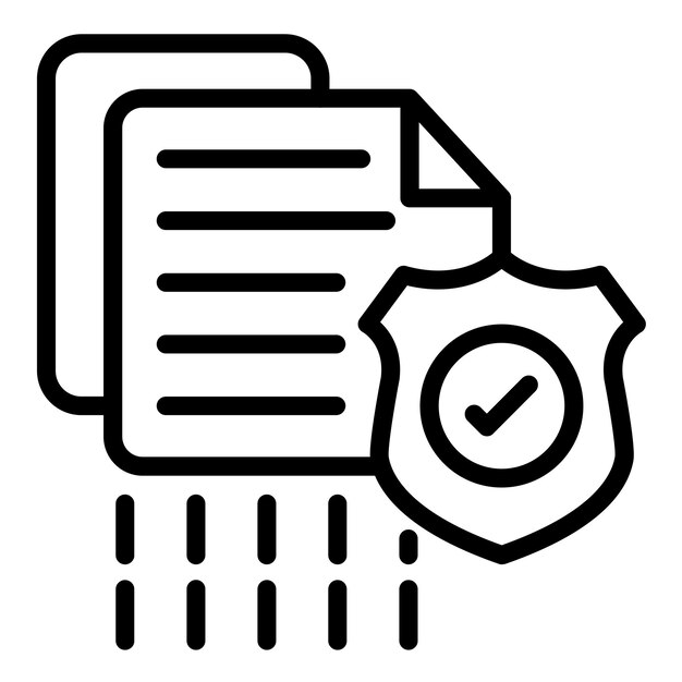 Vector Design Encrypted File Storage Icon Style