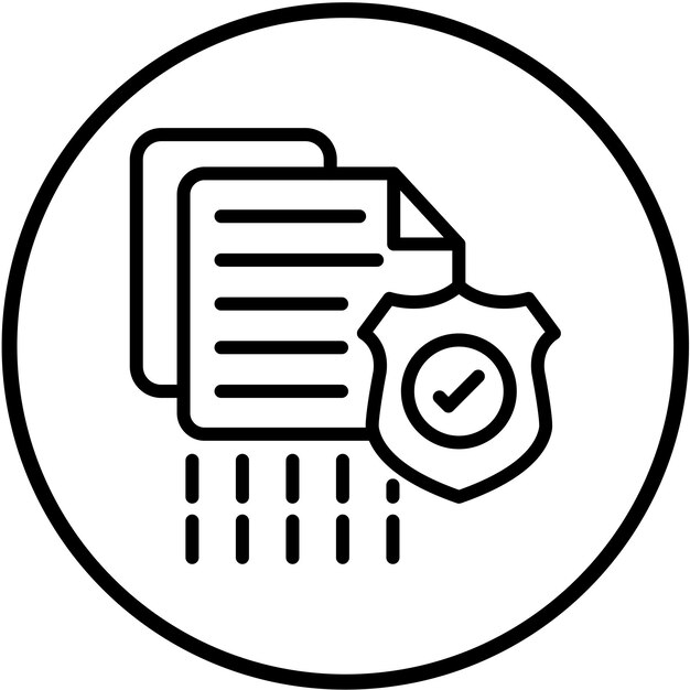 Vector Design Encrypted File Storage Icon Style