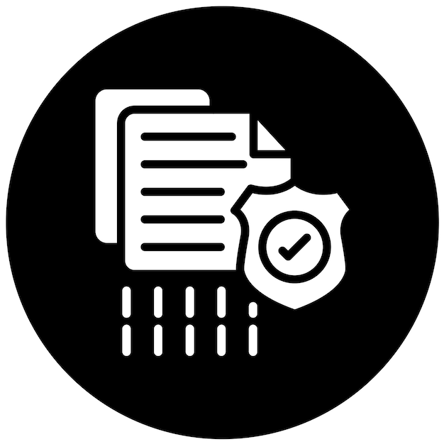 Vector Design Encrypted File Storage Icon Style