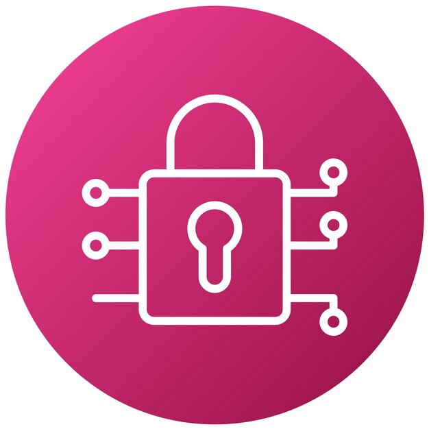 vector design encryption security icon style