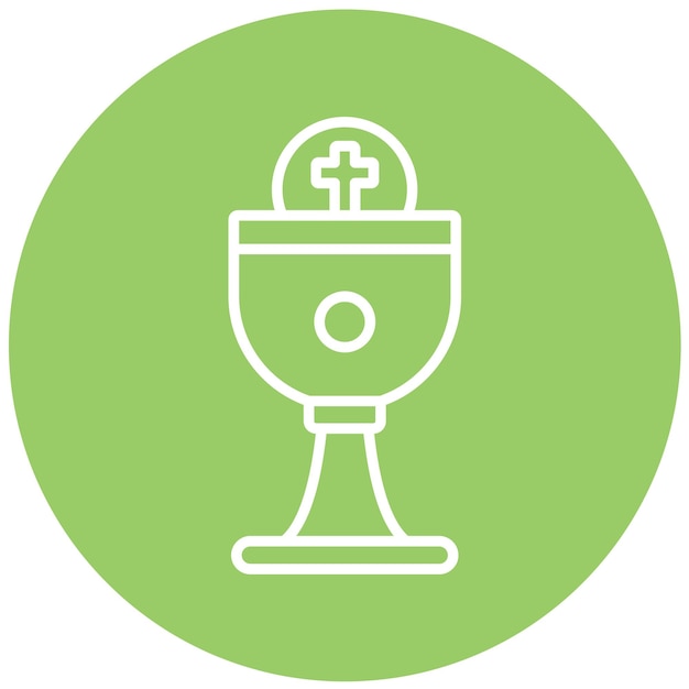 Vector Design Eucharist Icon Style