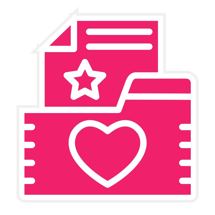 Vector vector design favourite file icon style