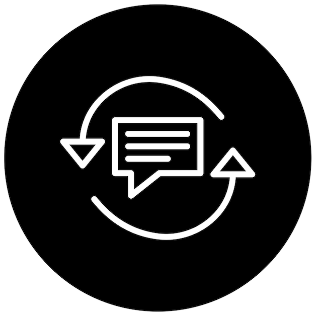 vector design feedback loop icon style