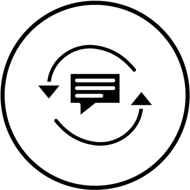 vector design feedback loop icon style