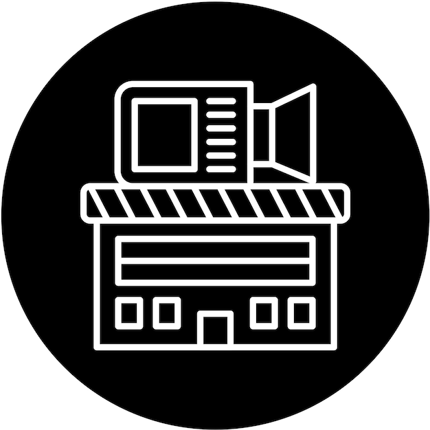vector design film studio icon style