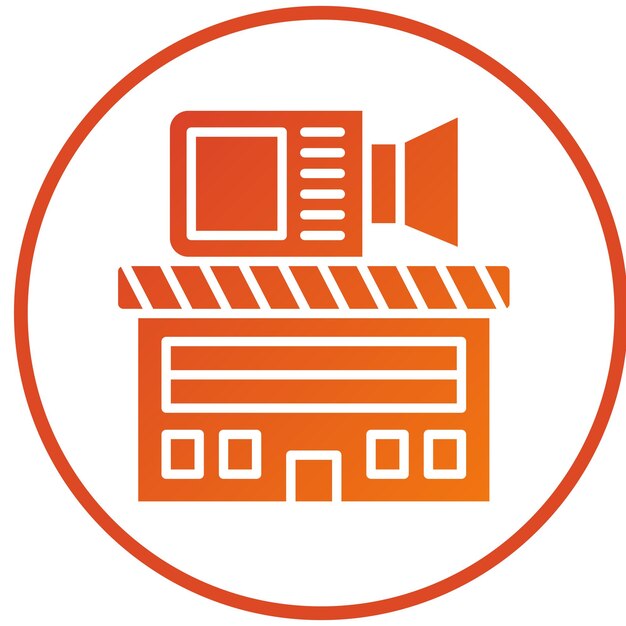 vector design film studio icon style