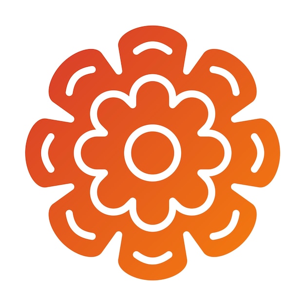 Vector Design Flower Icon Style