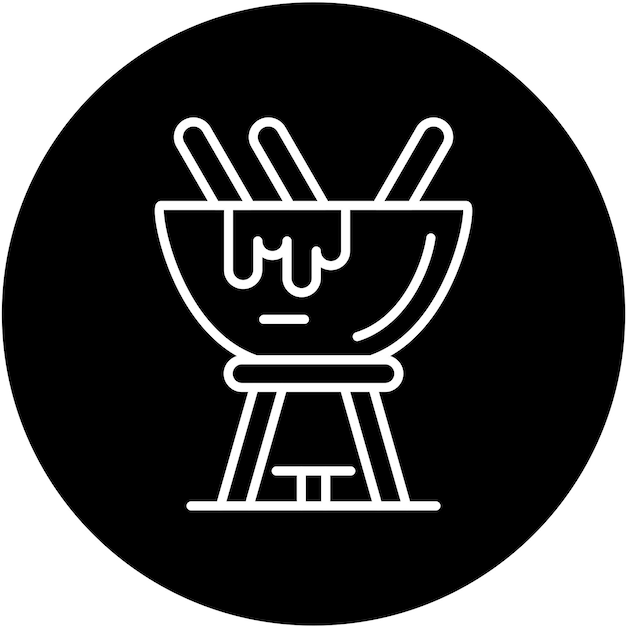 Vector Design Fondue Icon Style