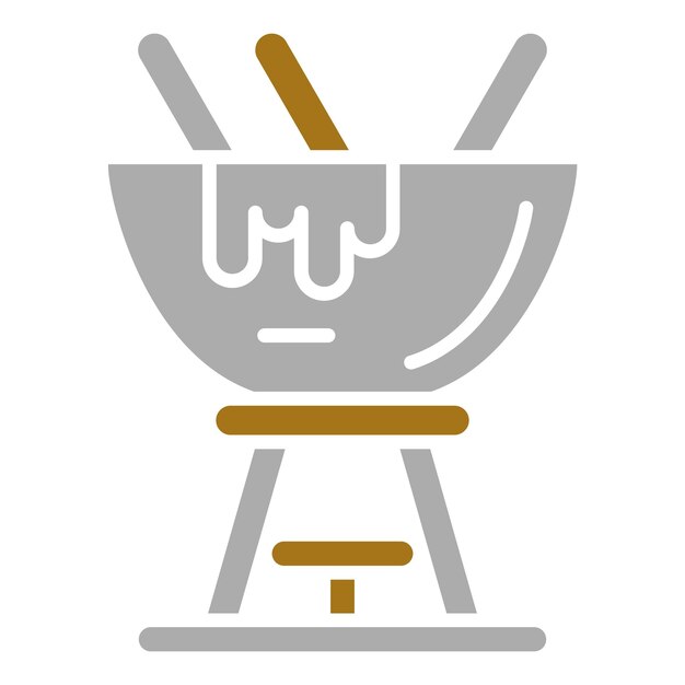 Vector Design Fondue Icon Style
