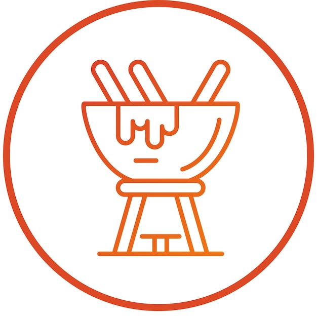 Vector Design Fondue Icon Style