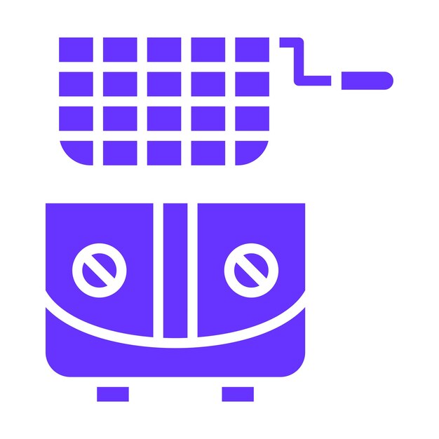 vector design fryer icon style
