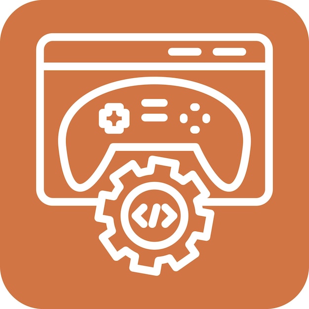 Vector Design Game Engine Icon Style