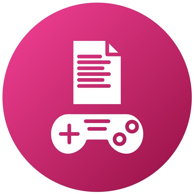 Vector Design Game Script Icon Style