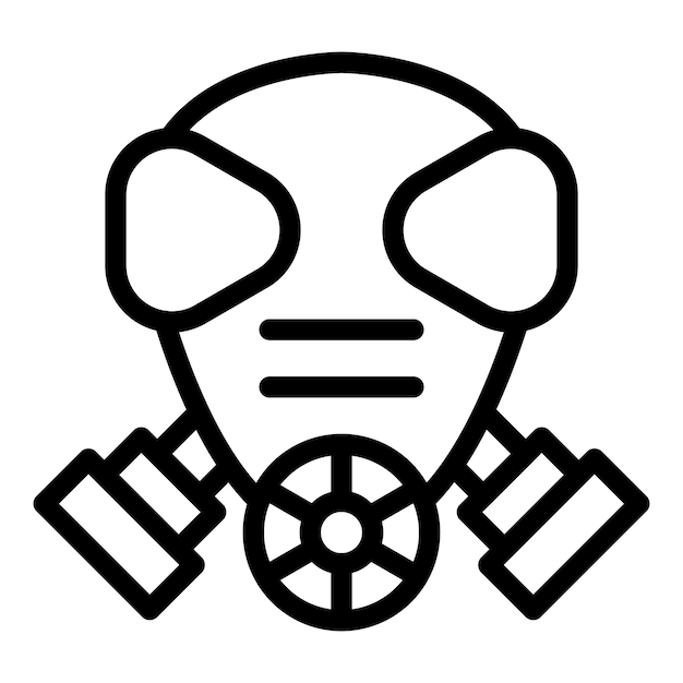 Vector Design Gas Mask Icon Style