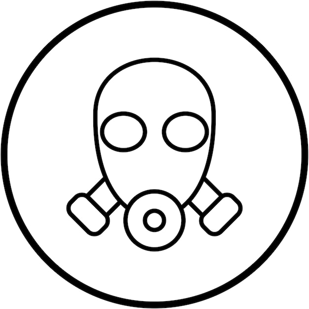 Vector Design Gas Mask Icon Style